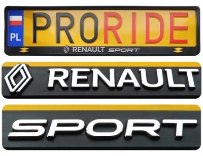 2 PIEZAS 3D CUADRO TABLAS RENAULT SPORT  