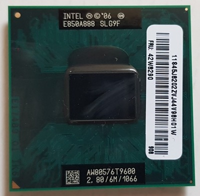 Procesor Intel Core 2 Duo T9600 6M Cache 2.80GHz SLG9F PBGA479 PGA478