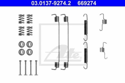 RESORTES DO ZAPATAS HAM. RENAULT CLIO II 98-  