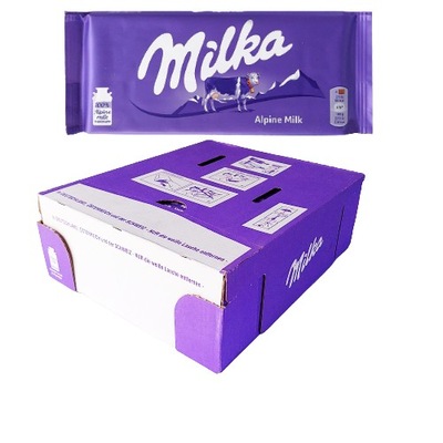 MILKA ALPINE MILK CZEKOLADA MLECZNA 100g x 24szt DATA: 2024.09.23