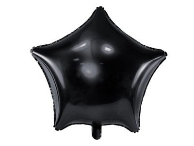 Balon foliowy GWIAZDKA czarny 48cm