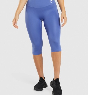 GYMSHARK LEGGINSY 3/4 DAMSKIE NIEBIESKIE SPORTOWE M 0Z7D4_A*