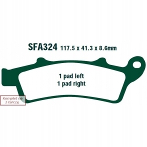 КОЛОДКИ ТОРМОЗНЫЕ EBC SFA324
