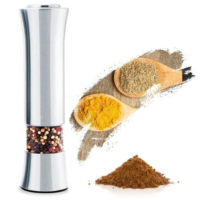 MŁYNEK ELEKTRYCZNY ELEGANCKI SÓL PIEPRZ do PRZYPRAW