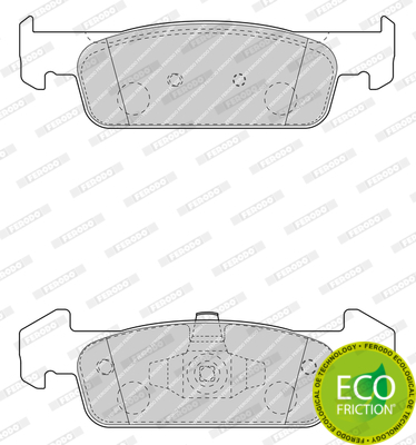 КОЛОДКИ ГАЛЬМІВНІ FERODO FDB4822