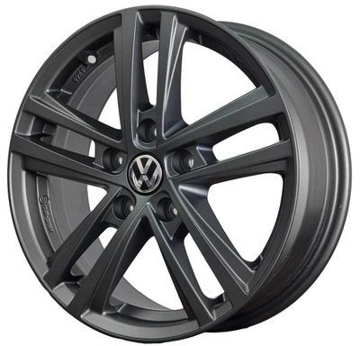 GRAFITOWE FELGI DO VW GOLF JETTA PASSAT T-ROC TOURAN VENTO 16 CALI