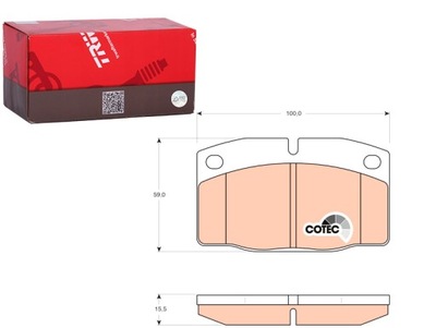 КОЛОДКИ ГАЛЬМІВНІ ПЕРЕД LOTUS ELAN OPEL ASCONA B ASCONA C ASTRA F