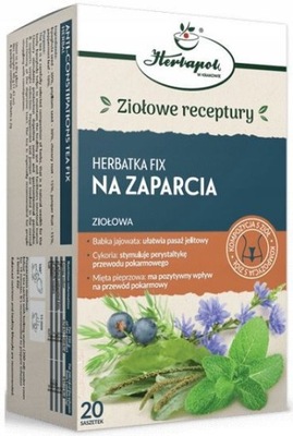 Herbapol Kraków, Herbata na Zaparcia, 20 saszetek