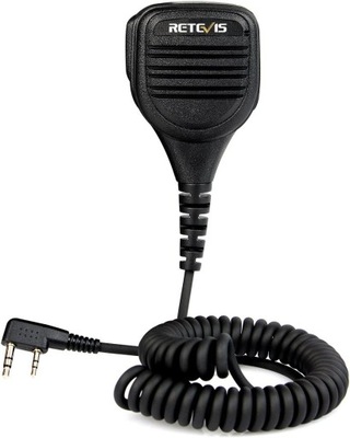 Retevis Dwukierunkowy Mikrofon z głośnikiem, 2-Pin