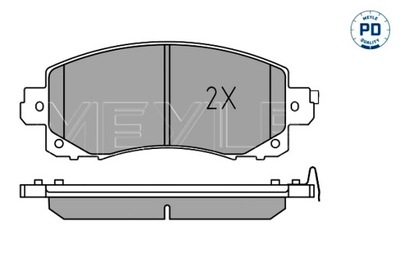 MEYLE ZAPATAS DE FRENADO PARTE DELANTERA SUBARU FORESTER IMPREZA XV 1.6 2.0 2.0H  