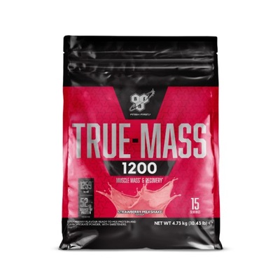 GAINER TRUE MASS 1200 MASA SIŁA BSN 4800g truskawk