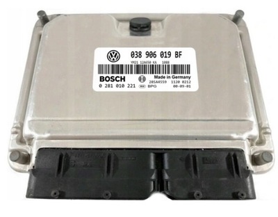 KOMPTER ECU VW SHARAN 1.9 038906019BF 0281010221 IMMO OFF