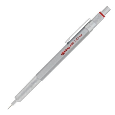 Ołówek automatyczny ROTRING 600 0,7 mm - srebrny