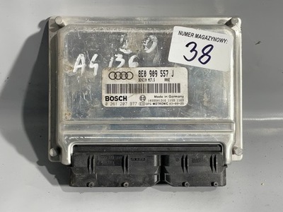 Бортовой компьютер блок управления двигателя audi оригинальный номер 8e0909557j фото №1