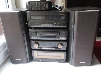 WIEŻA TECHNICS SE-CA1060 WZMACNIACZ CD RADIO TAPE PILOT BDB STAN REAL FOTO
