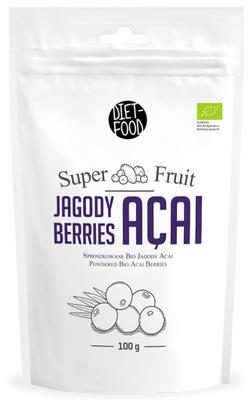 JAGODY ACAI SPROSZKOWANE BIO 100 g - DIET-FOOD