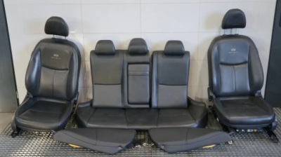 Сидіння сидіння заднє сидіння комплект infiniti q50 шкіра шкіряний фото №1