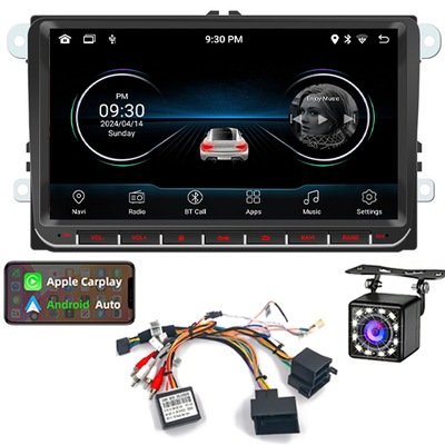 RADIO 2DIN ANDROID 13 VW GOLF 5 V 6 VI PASSAT B6 B7 SEAT TIGUAN SKODA 2/64G