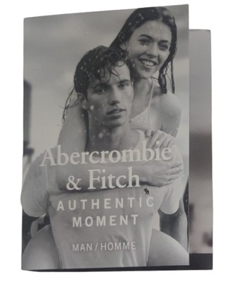 ABERCROMBIE & FITCH AUTHENTIC MOMENT MAN HOMME EDT EAU DE TOILETTE 2ML