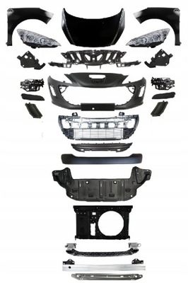 Peugeot 308 2007-2011 kompletny перед бампер pas фото №1