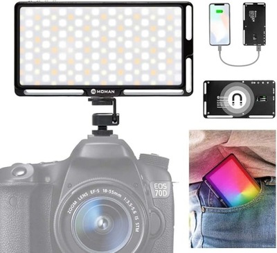 PANEL ŚWIETLNY Moman ML6-RC RGB Panel LED Light do kamer aparatów