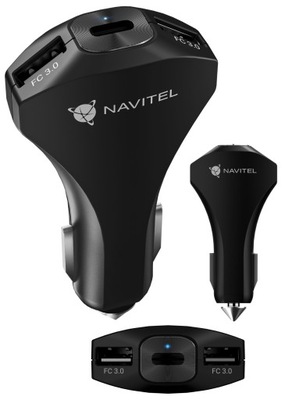 ЗАРЯДНОЕ УСТРОЙСТВО АВТОМОБИЛЬНАЯ NAVITEL USP45 SLIM USB-C фото