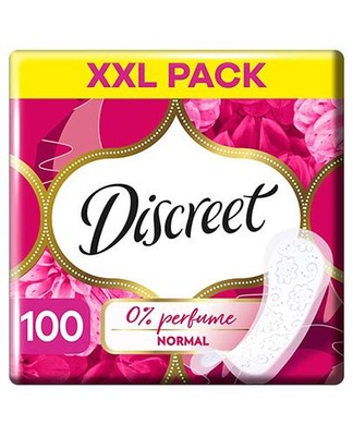 Discreet 0% Perfume Normal Wkładki higieniczne 100 szt.