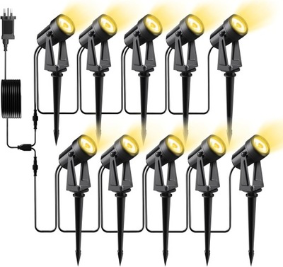 10x REFLEKTOR LED OŚWIETLENIE OGRODOWE LAMPA DO OŚWIETLANIA TARASU 230V