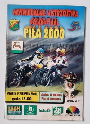 PROGRAM FINAŁ IND. MISTRZOSTWA POLSKI PIŁA 2000