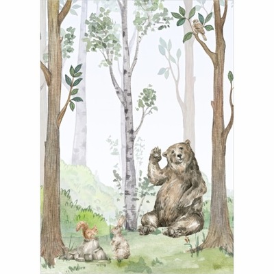 Plakat dla dzieci A3 shining niedźwiadek PS065