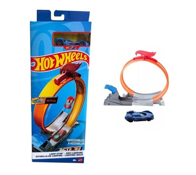 ZESTAW HOT WHEELS PĘTLA FWM85 SKOCZNIA TOR HW