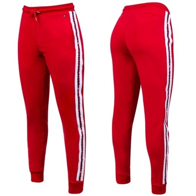 Tommy Hilfiger damskie spodnie dresowe czerwone UW0UW02536 S