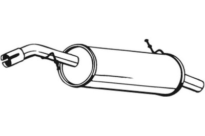 BOSAL SILENCIADOR SISTEMAS DE ESCAPE PARTE TRASERA CITROEN C2 C3 I C3 PLURIEL  