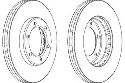 Ferodo тормозные диски тормозные 2szt toyota hiace iv 2.4-2 фото №1