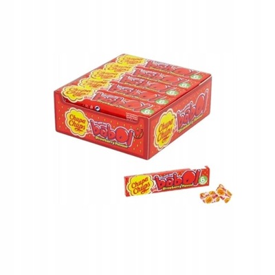 Chupa Chups Big Babol Strawberry Guma do żucia truskawkowa 27,6g x 20 s