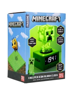 MINECRAFT CREEPER – CYFROWY BUDZIK PALADONE Z LAMPKĄ LED I DŹWIĘKIEM