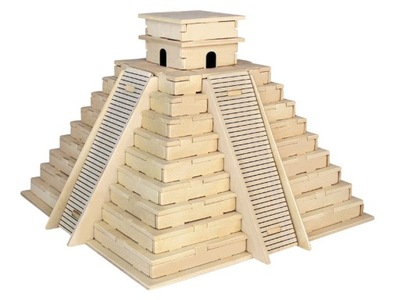 Piramida Majów w Meksyku składanka drewniana P253