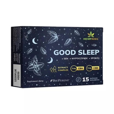 Good Sleep HempKing 5mg CBD 15 kapsułek