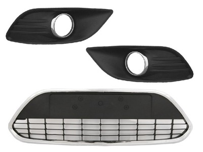 Решётка решётка радиатора решётка радиатора хром ford focus ii mk2 2 lift фото №1