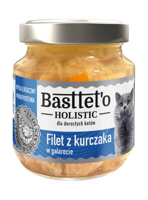 Basttet'o Holistic | Jednobiałkowa mokra karma dla kota - Filet z kurczaka