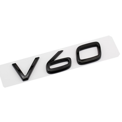 NEGRO BLYSZCZACY V60 EMBLEMA INSIGNIA PEGATINAS AL KAROSERIE PARA VOLVO  