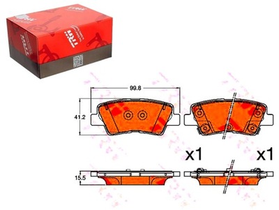 КОМПЛЕКТ КОЛОДОК ТОРМОЗНЫХ TRW 58302B2A10 ADG0421