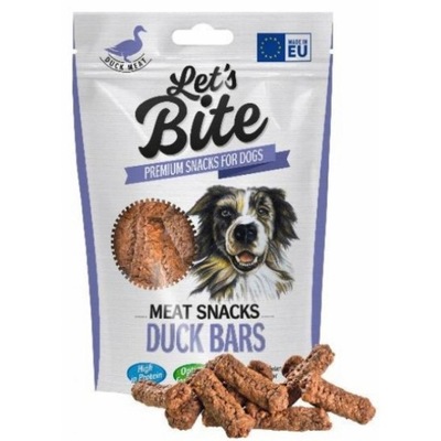 Brit lets bite meat snacks duck bars - 80g