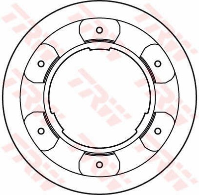 ДИСКИ ТОРМОЗНЫЕ ТОРМОЗНЫЕ ЗАД TRW DF4993S