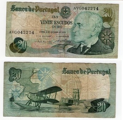 PORTUGALIA 1978 20 ESCUDOS