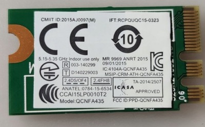 Karta WiFi AC Dual Band Qualcomm Atheros QCNFA435