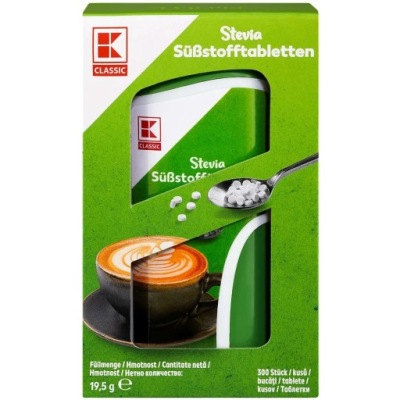Stewia Słodzik 300 tabletek 19,5 g KClassic Stevia