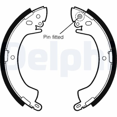 'DELPHI КОЛОДКИ ТОРМОЗНЫЕ LS1344 MB587659'