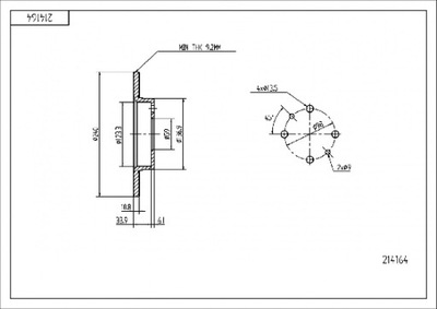 HAM.TARCZA /P+T/TIPO,TEMPRA 240/11/9.2