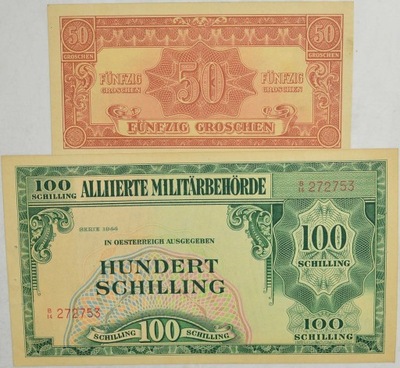 13.di.Zest.Austria, Banknoty 1944 szt.2, St.2/3+..